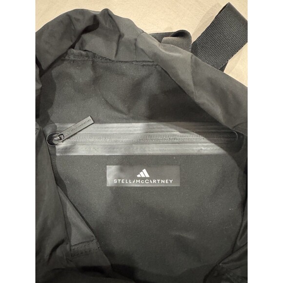 Adidas Stella McCartney Womens Black Waterproof Drawstring Gym Sack Sport Bag - Picture 5 of 6